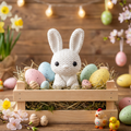 "Gestrickter" Deko-Hase